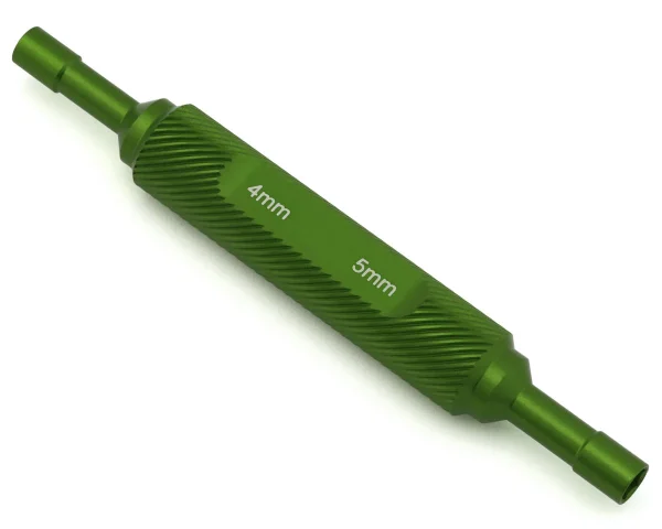 Green Mini Crawler Aluminum Thin-Walled Wheel Nut Wrench (4mm/5mm)