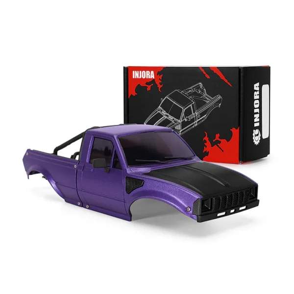 Purple IR60-24 Pickup Hard Body for 1/24 SCX24 C10 JLU Bronco Base Camp