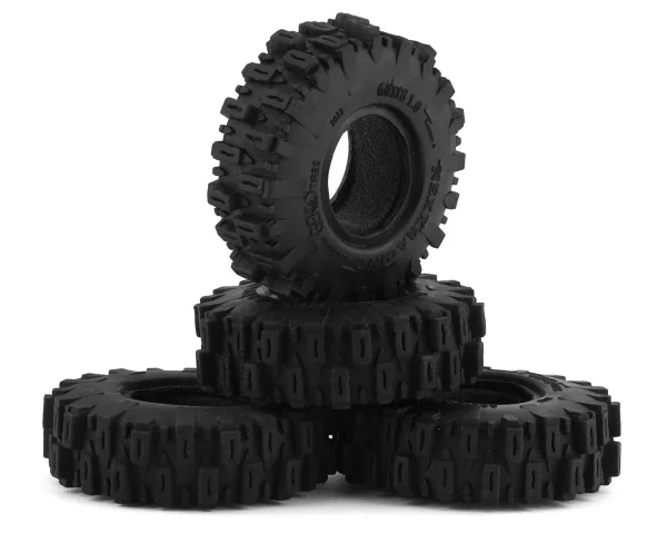 Gekko 1.0" Rubber Off-Road Mud Tires (Soft)