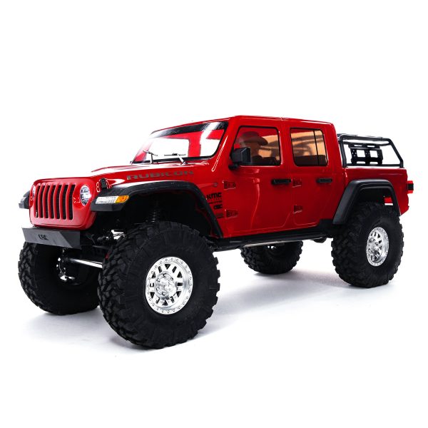 SCX10 III Jeep JT Gladiator 4X4 RTR Brushed Rock Crawler, Red