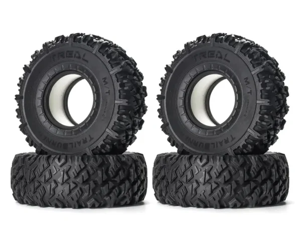 Trailburner 1.9" Rubber Rock Crawler Tires (4) w/Foam Inserts