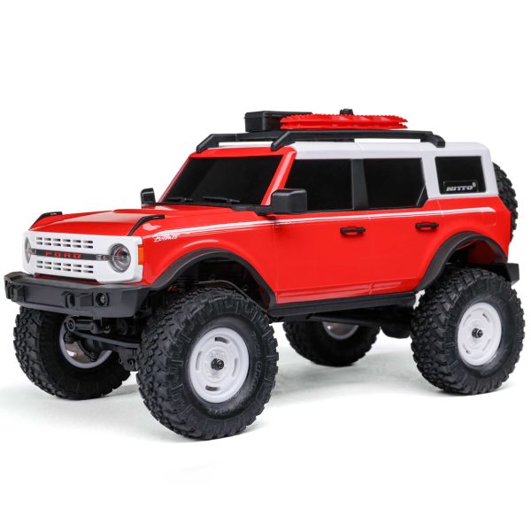 SCX24 Ford Bronco (Red) Heritage Edition 4X4 RTR Brushed Rock Crawler (Battery & Charger Included)