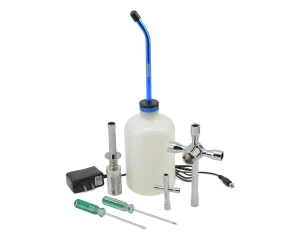 Nitro Starter Set w/Glow Ignitor, Fuel Bottle, Wrenches & Screwdrivers