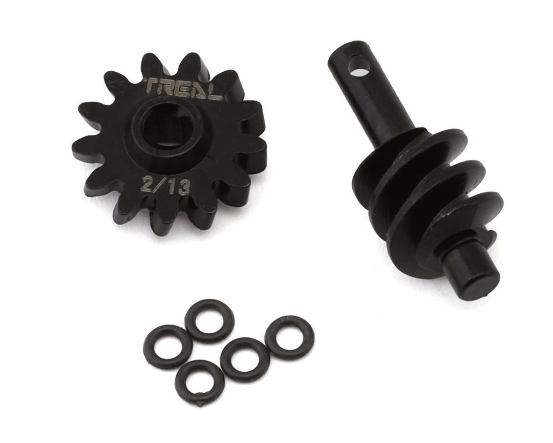 Steel Overdrive Differential Gear Set 12T 13T 14T 16T For Axial SCX24 1/24 RC Crawler