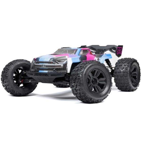 Blue/Pink KRATON 6S v6 4X4 RTR Brushless Speed Truck