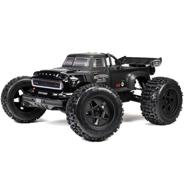 Black NOTORIOUS 6S 4X4 RTR Brushless Stunt Truck