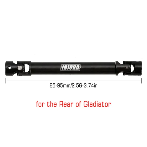 65-95mm Hardened Steel Center Drive Shaft for SCX24 Mods (Gladiator Rear)