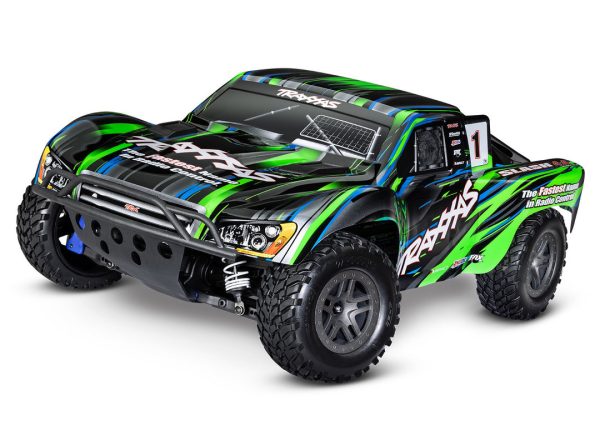 68154-4 GREEN Slash 4X4 BL-2s: 1/10 Scale 4WD Short Course Truck