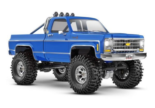 97064-1-BLUE TRX-4M™ Scale and Trail® Crawler with 1979 Chevrolet® K10 Truck Body: 1/18-Scale 4WD Electric Truck with TQ 2.4GHz Radio System