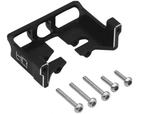 SXTF24L01 Axial SCX24 LCG Aluminum Steering Servo Mount (Black) (EcoPower/Emax)