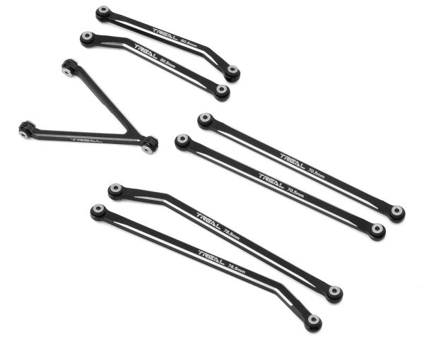 Treal Hobby Axial SCX24 Aluminum High Clearance Link Set (Black) (7) (Gladiator)