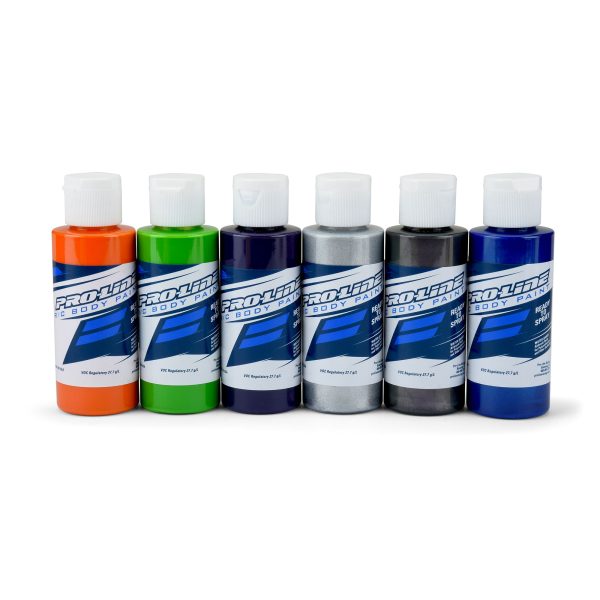 RC Paint Secondary Colors - Orange- Green Purple Aluminum Charcoal Pearl Blue