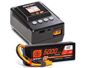 2S Smart Powerstage: 5000mAh 2S G2 LiPo & S155 Charger