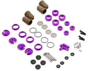 Aluminum SLF Big Bore Kashima Coated Drift Shocks Set (Purple)