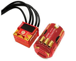 SlideVolt (Red/Gold) 1/10 Drift Sensored Brushless ESC & Motor Combo