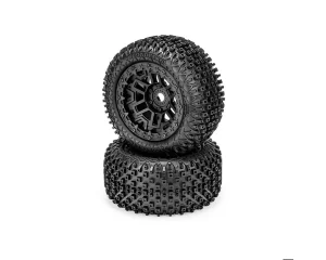 JCO4089-39912 Choppers Pre-Mounted Monster Truck Tires (Black) (2) w/17mm Hex