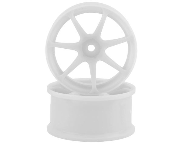 AVS Model T7 Super High Traction Drift Wheels (White) (2) (8mm Offset) w/12mm Hex