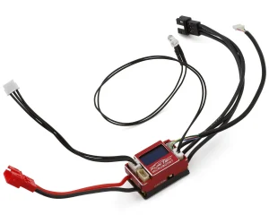Microboost 2S 25A Brushless Sensored/Sensorless Micro Drift ESC w/Display (Red) (Solderable/Replaceable Wire)