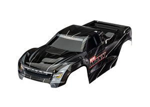 10711-BLK Body, Mini Maxx®, complete (black) (painted, decals applied)
