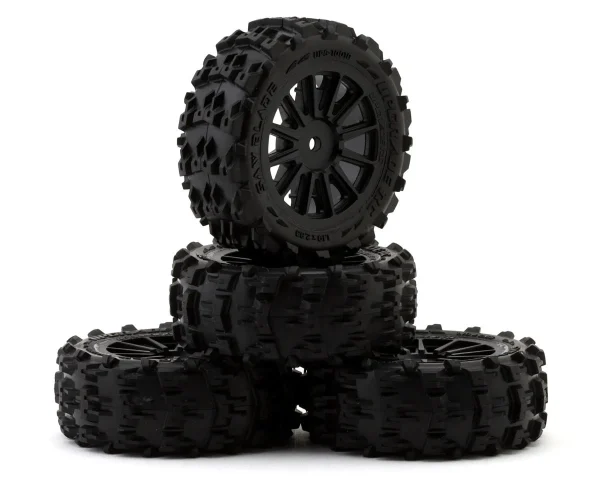 Saw Blade Pre-Mounted Tires for ARRMA® Typhon Grom™ (4)