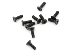 2.5x8mm "High Strength" Flat Head Screws (10)