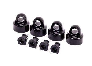 9664A Black Aluminum GT-Maxx Shock Caps & Spacers (4)