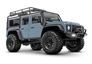 97054-1 X-Blue TRX-4M Land Rover Defender Body: 1/18-Scale 4WD Electric Truck with TQ 2.4GHz Radio System