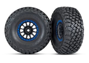 8474X Method Black & Blue Race Wheels w/ BFG Tires (2)