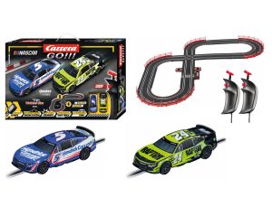 Carrera GO!!! Nascar Watkins Glen Duel Electric 1/43 Slot Car Racing Track Set w/Camaro NextGen ZL1 "Hendrick Motorsports" Cars