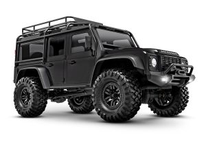 97054-1 Black TRX-4M Land Rover Defender Body: 1/18-Scale 4WD Electric Truck with TQ 2.4GHz Radio System