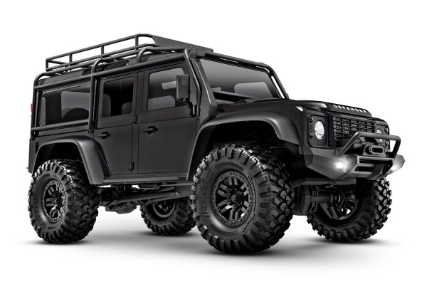 97054-1 Black TRX-4M Land Rover Defender Body: 1/18-Scale 4WD Electric Truck with TQ 2.4GHz Radio System