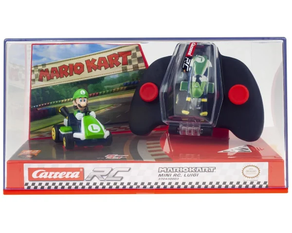 Carrera Nintendo® 1/50 Mario Kart™ Mini Luigi™ RC Car w/2.4GHz Radio & Rechargeable LiPo Battery