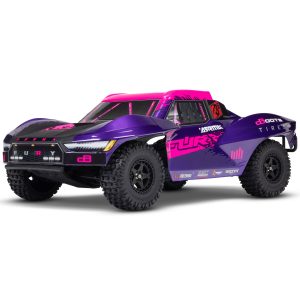 ARA3521T3 1/10 FURY 223S DSC 2WD RTR Brushless Short Course Truck, Purple